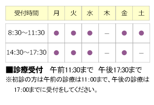 【診療科目】内科・循環器内科・呼吸器内科・アレルギー科・心臓血管外科